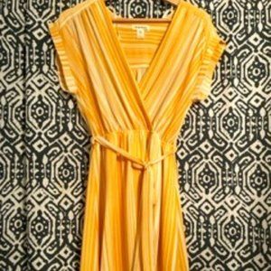 yellow striped dress